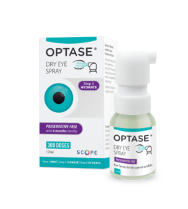 Optase Dry Eye Spray Bottle and Box