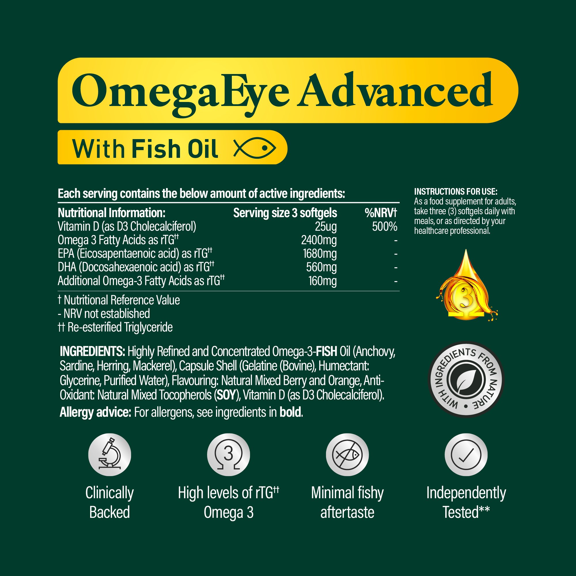 Eyetamins OmegaEye Advanced (formerly Actase OmegaEye Advanced)