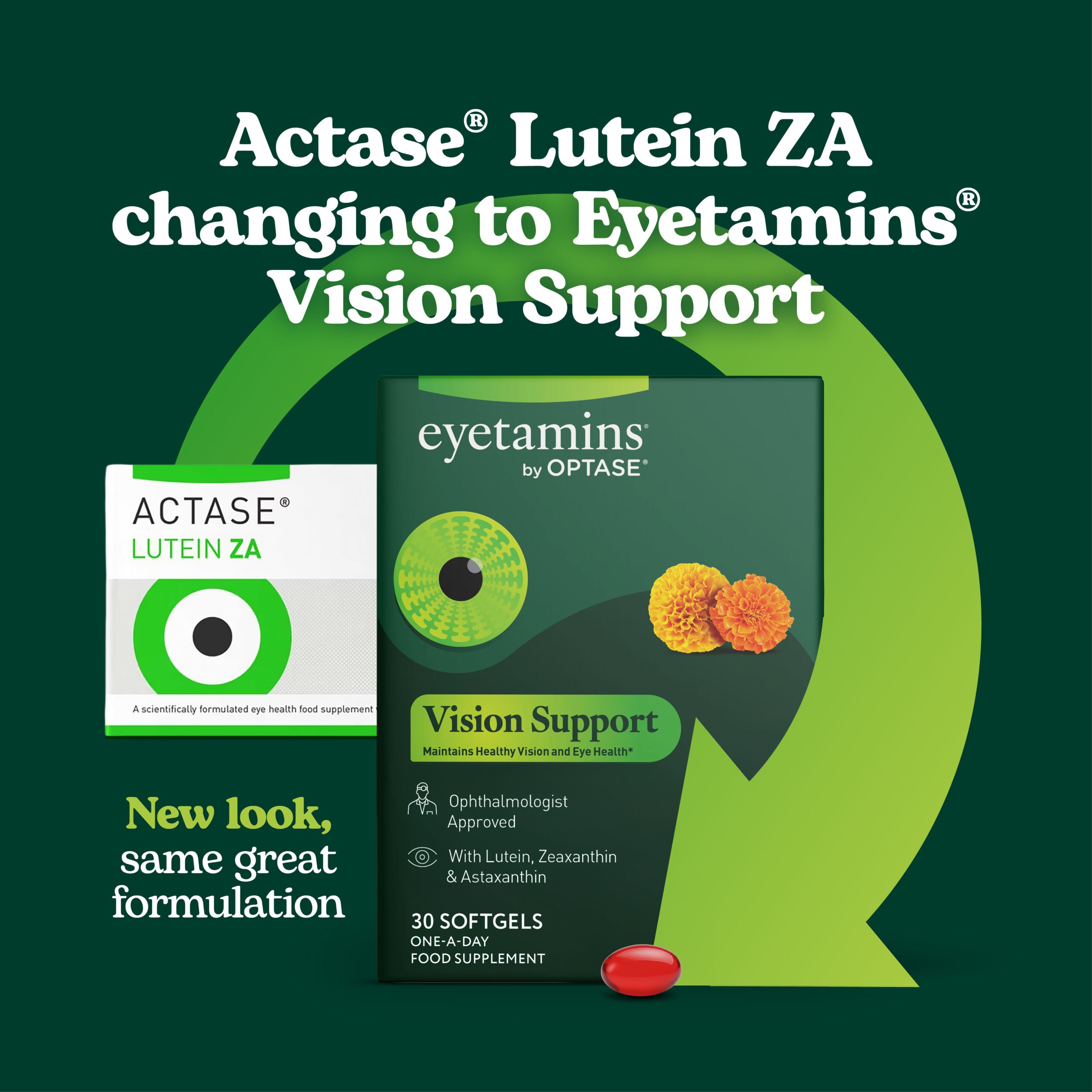 Eyetamins Vision Support (formerly Actase Lutein ZA)