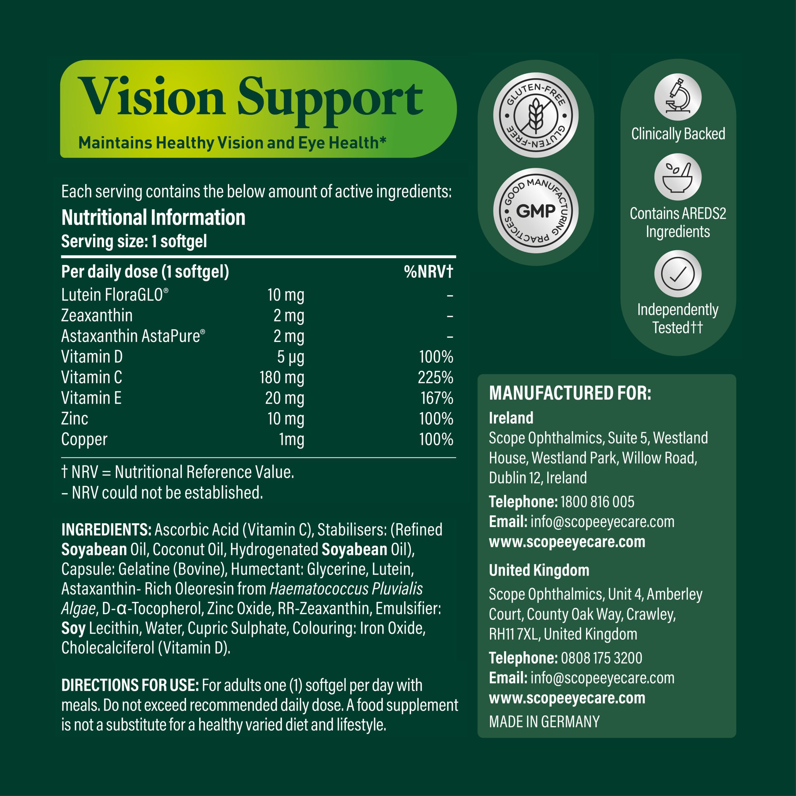 Eyetamins Vision Support (formerly Actase Lutein ZA)