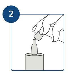 Removing the protective cap